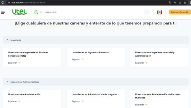 Listado de licencituras